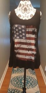 American flag tank top